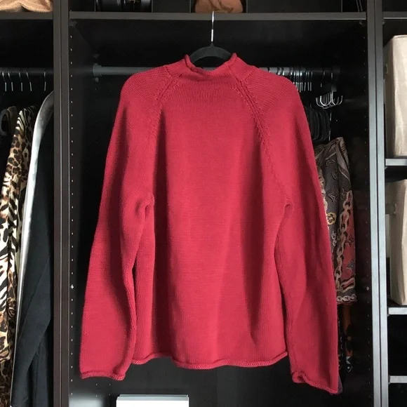 J. Crew 1988 Rollneck- Red Ochre - Picture 2 of 4